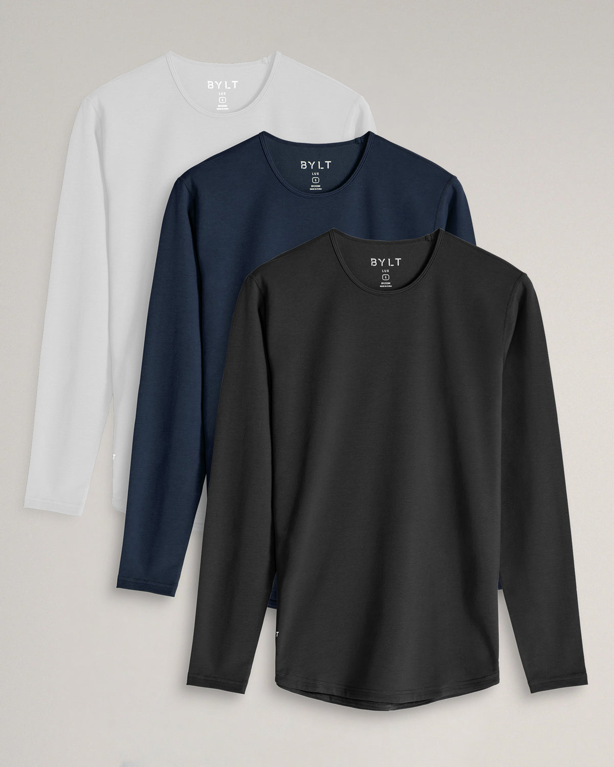 Drop-Cut Long Sleeve: LUX - Custom 3 Pack