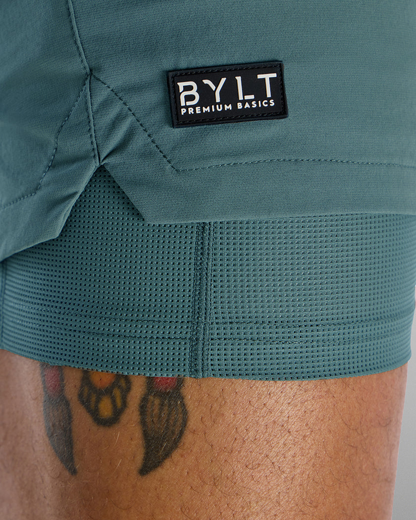 Dusty-Teal [inseam - 5"]