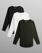 Thermal Drop-Cut Long Sleeve Shirt - Custom 3 Pack