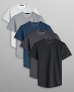 5-Item Everyday Short Sleeve Drop-Cut Bundle