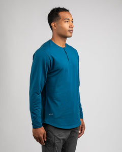 Swell - Henley Drop-Cut: LUX Long Sleeve