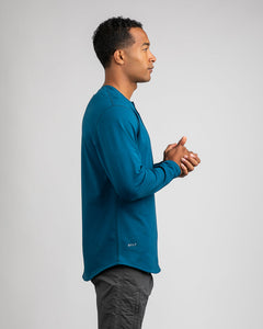 Swell - Henley Drop-Cut: LUX Long Sleeve