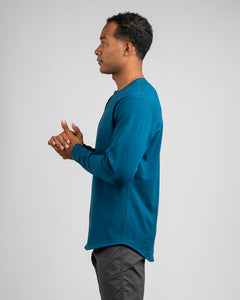 Swell - Henley Drop-Cut: LUX Long Sleeve