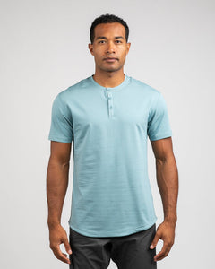 Slate - Henley Drop-Cut LUX Shirt