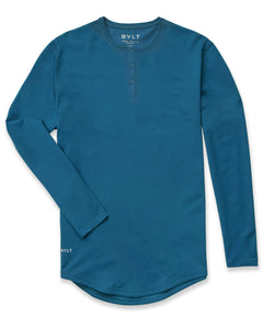 Swell - Henley Drop-Cut: LUX Long Sleeve