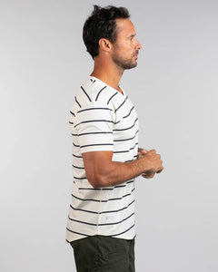 Bone-Navy-Striped