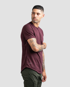 Maroon - Drop-Cut Shirt