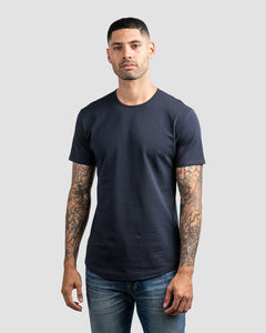 Navy - Drop-Cut Shirt