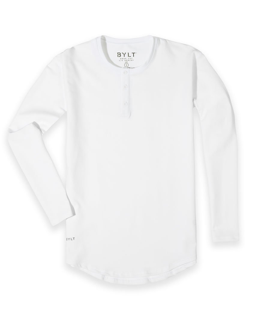 Henley Drop-Cut Long Sleeve: LUX