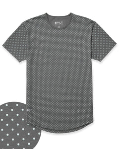 Charcoal/Sea Breeze - Dotted Drop-Cut: LUX