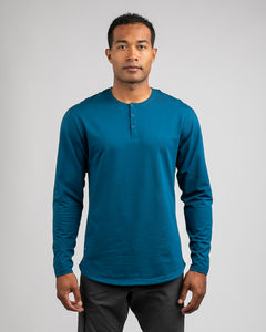 Swell - Henley Drop-Cut: LUX Long Sleeve