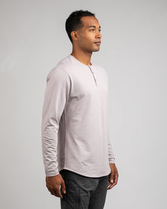 Iris - Henley Drop-Cut: LUX Long Sleeve