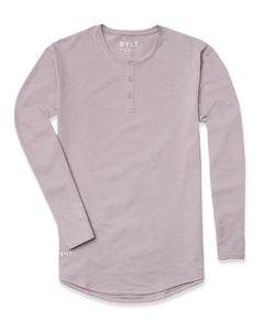 Iris - Henley Drop-Cut: LUX Long Sleeve