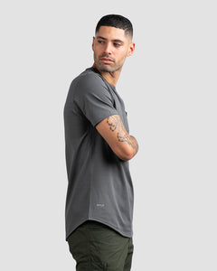 Charcoal/Black - Drop-Cut LUX Pocket Shirt