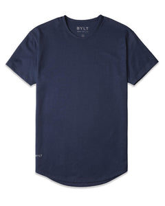 Navy - Drop-Cut Shirt
