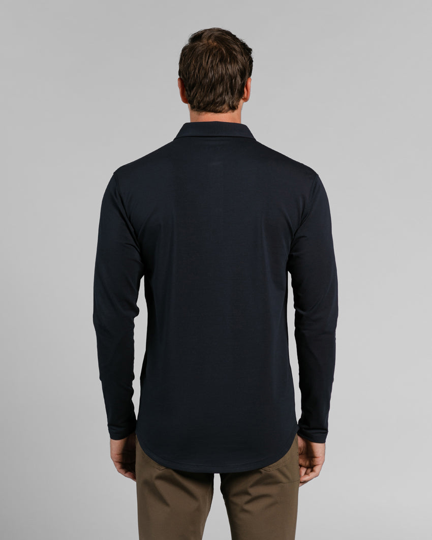 Drop-Cut Long Sleeve: LUX Polo Custom 3-pack