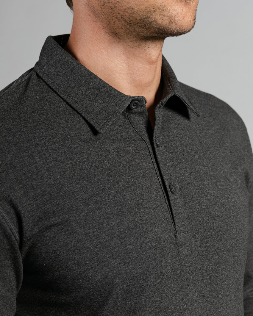 Drop-Cut Long Sleeve: LUX Polo Custom 3-pack