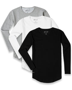 Drop-Cut Long Sleeve LUX - 3 Pack