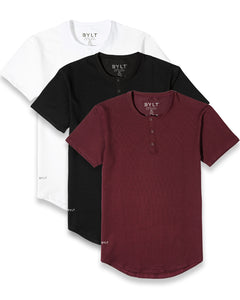 Henley Drop-Cut LUX - 3 Pack